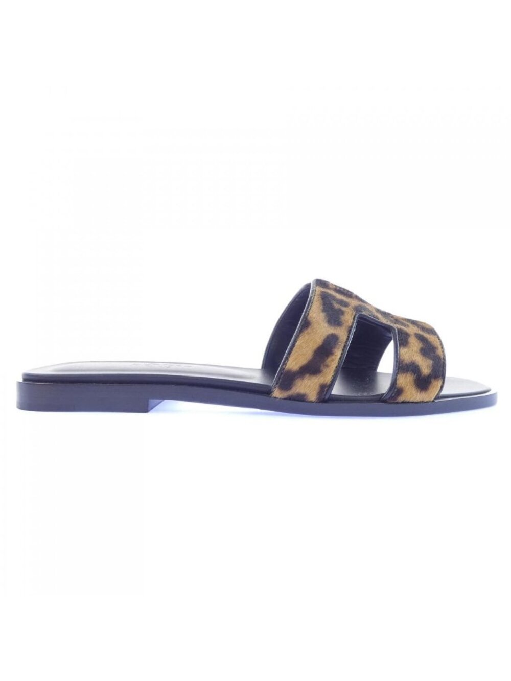 Hermes Oran Sandals Black